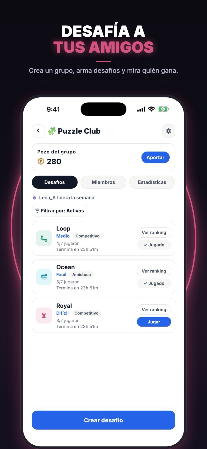 Grupos para competir con amigos