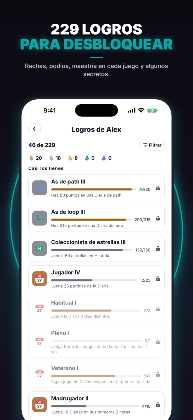 Logros desbloqueados